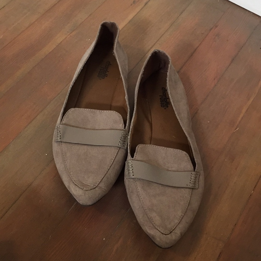 Dark grey flats